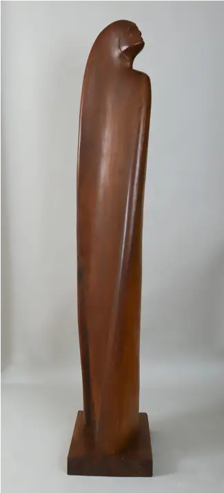 Harvey Fite’s black walnut sculpture Dance VI